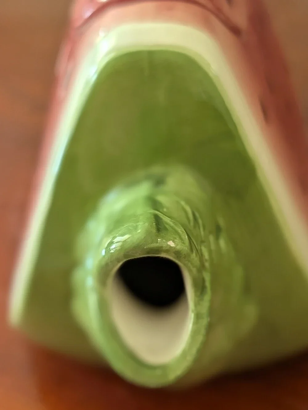 Susan Winget Ceramic Teapot Watermelon Slice - Picture 3 of 7